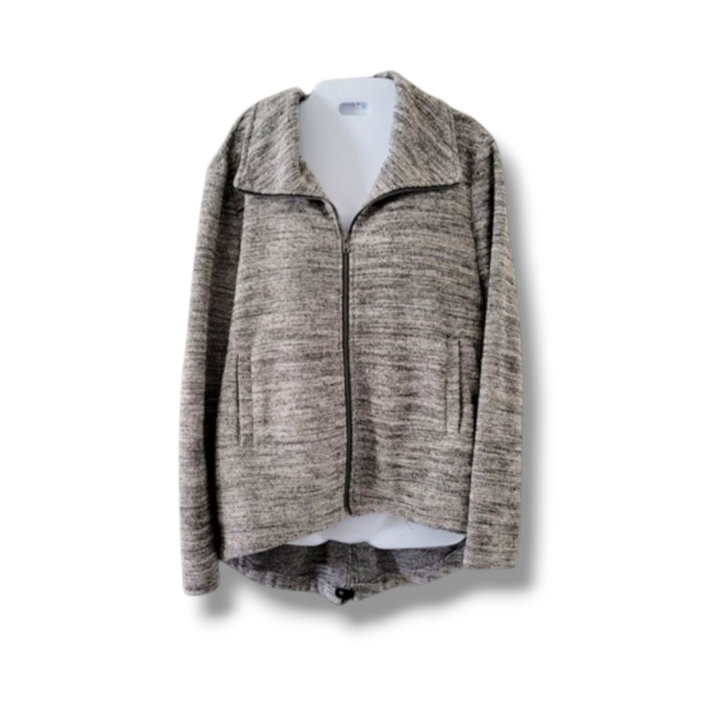 BB Dakota | Oliana French Terry Gray Marled Jacket (SIZE S)
